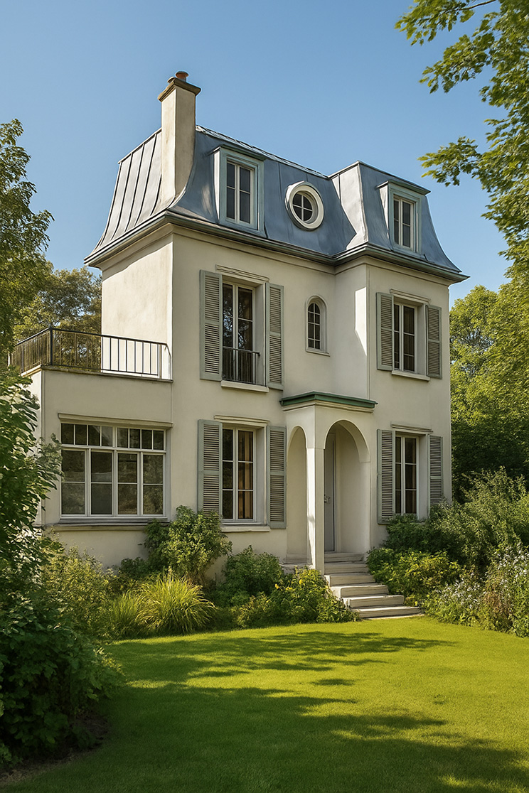 Projet de réhausse de toiture à Poissy avec création d’un escalier intérieur et aménagement des combles