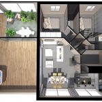 Appartement Mons Lauze Plan 3D